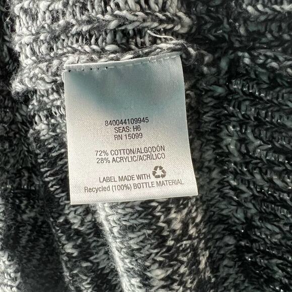 Metaphor Black-White Cable Knit long sleeve Sweater women’s size medium - Picture 5 of 6